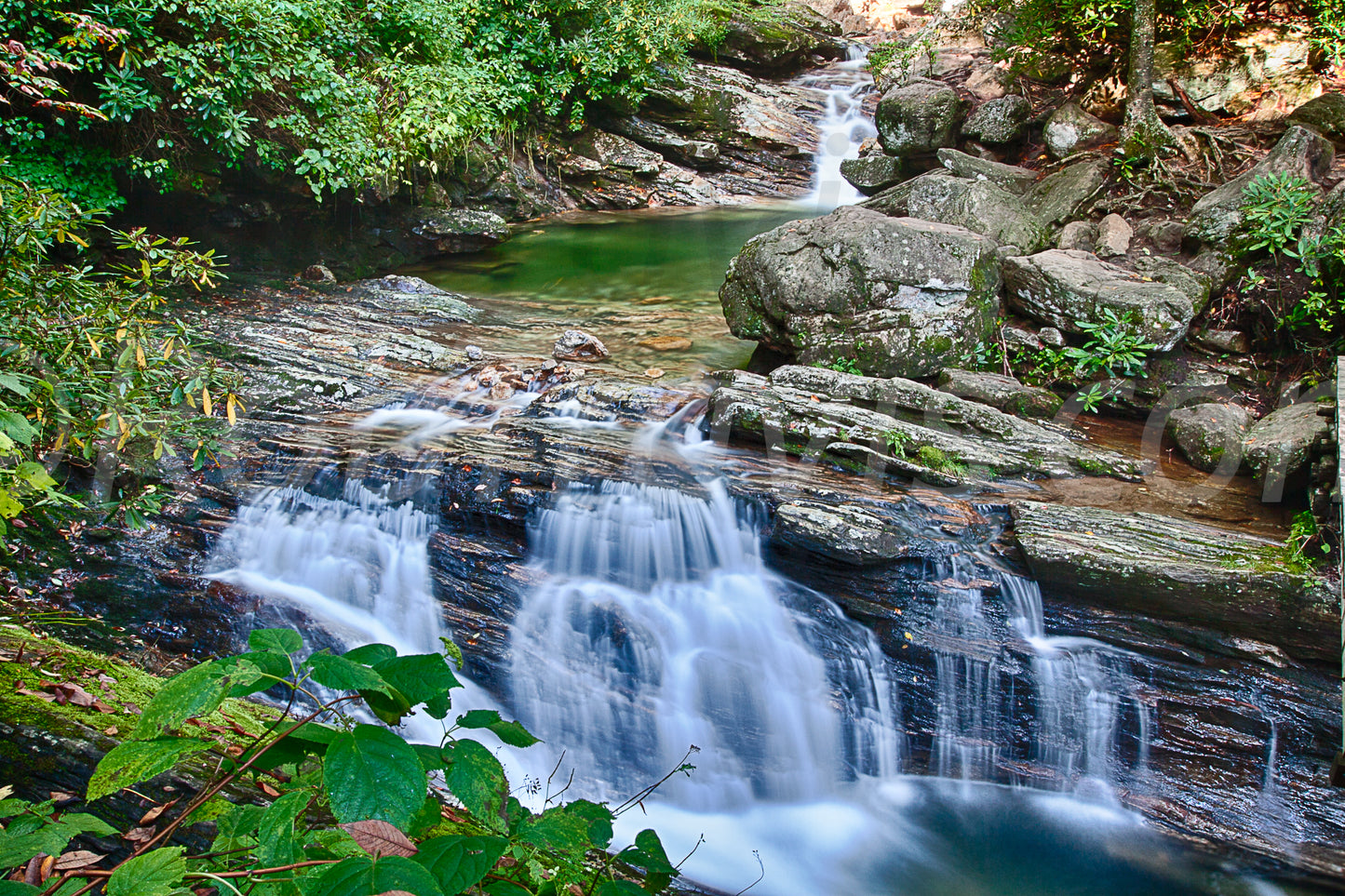 Skinny Dip Falls - Landscape View - by Rob Travis