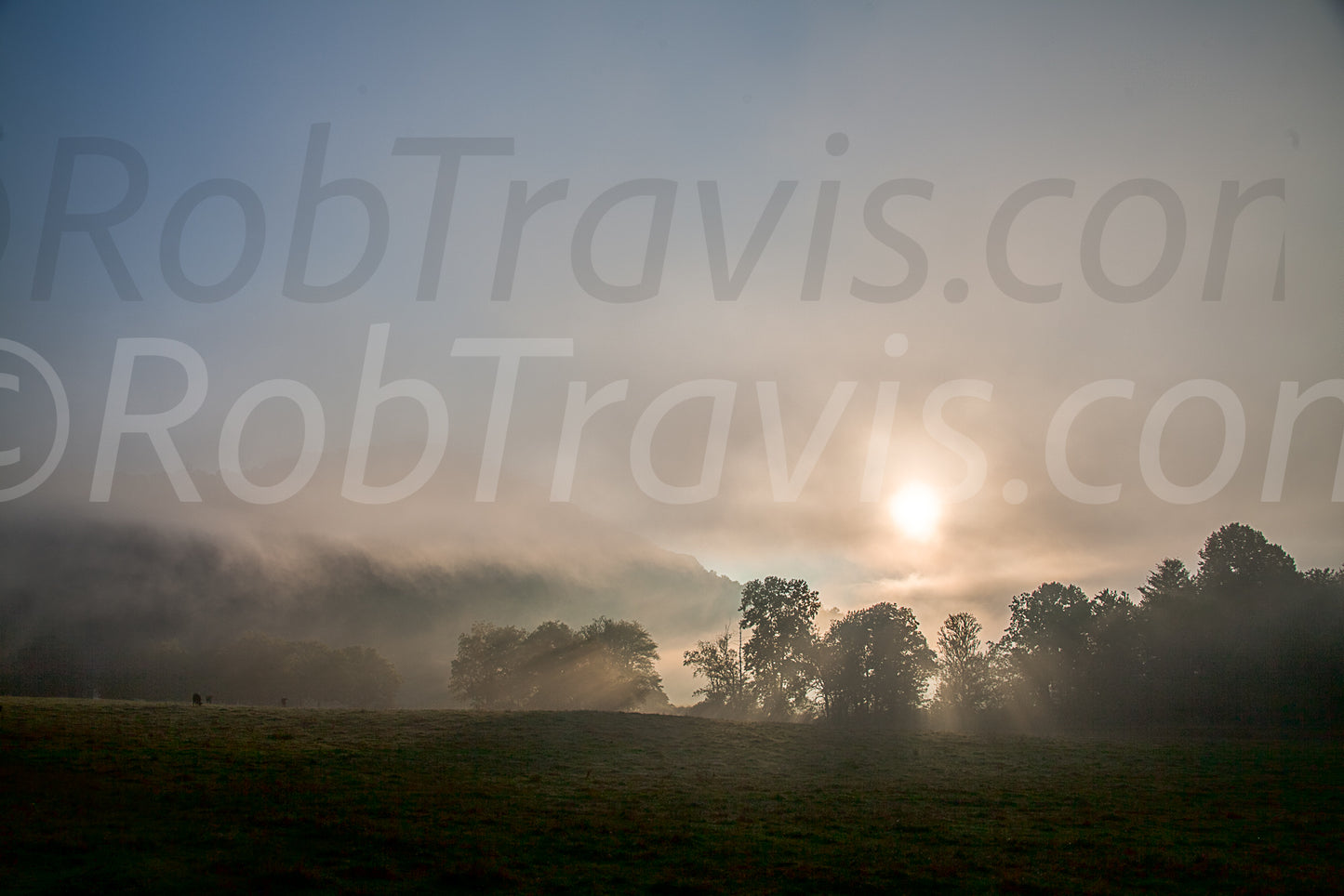 Sunrise on the Farm by Rob Travis