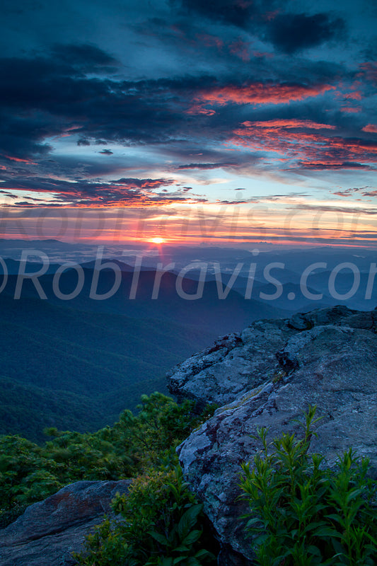 Sunset At Craggy Pinnacle by Rob Travis