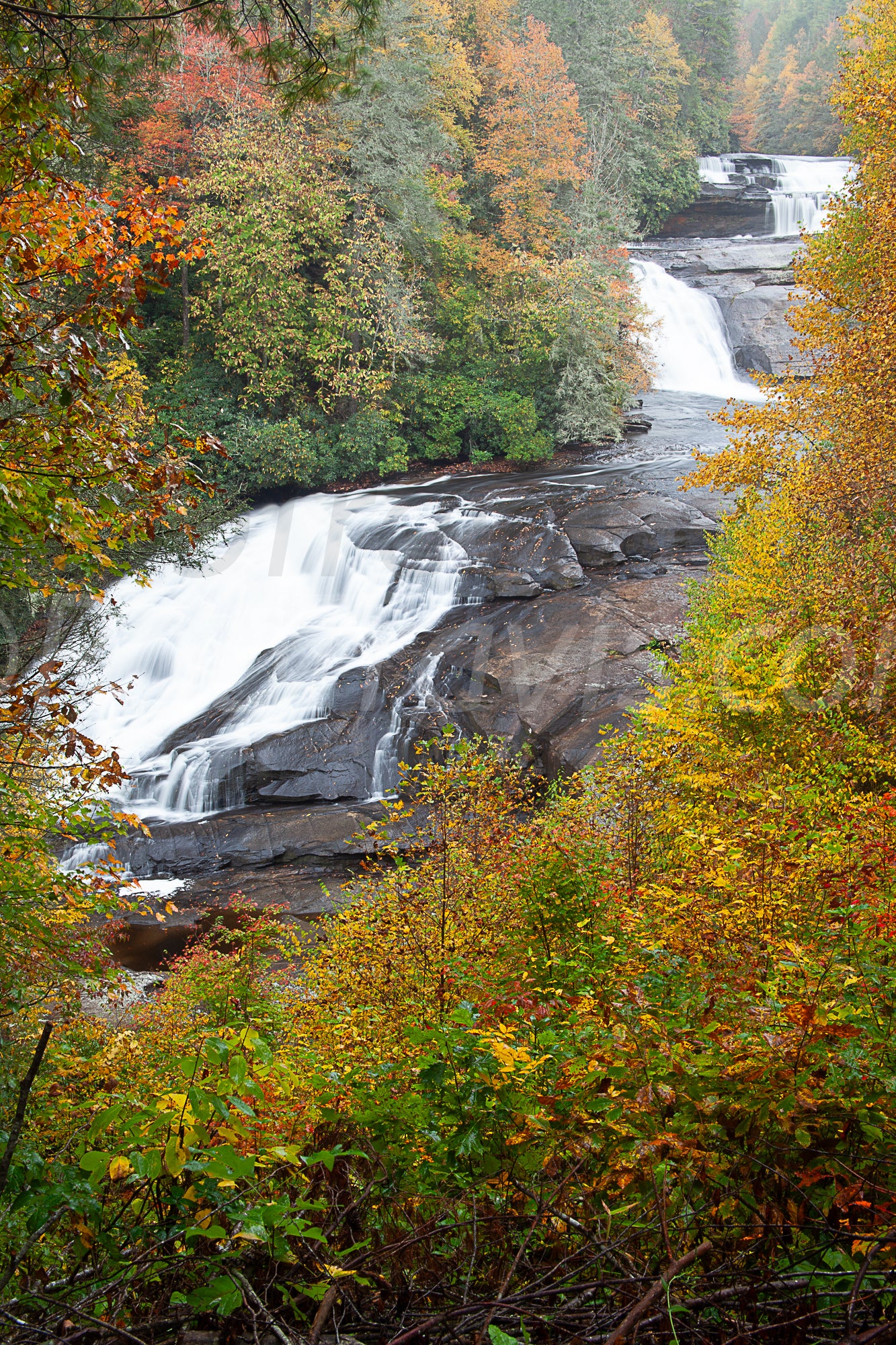 Triple Falls - Portrait View - by Rob Travi